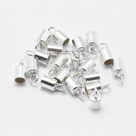 925 Sterling Silver Cord Ends STER-F032-09S-2.5mm-1