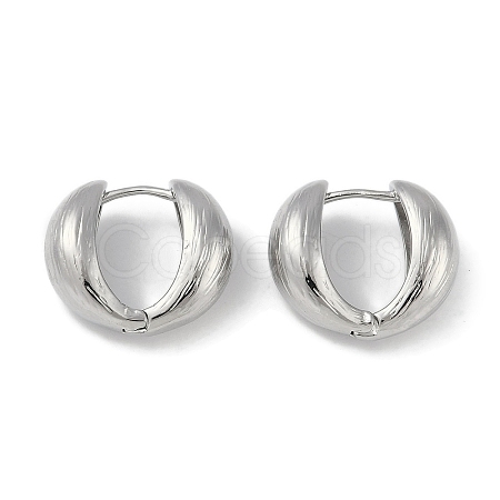 Brass Hoop Earrings EJEW-L292-020P-1