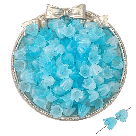 100Pcs Acrylic Bead Caps PW-WGF2E45-09-1