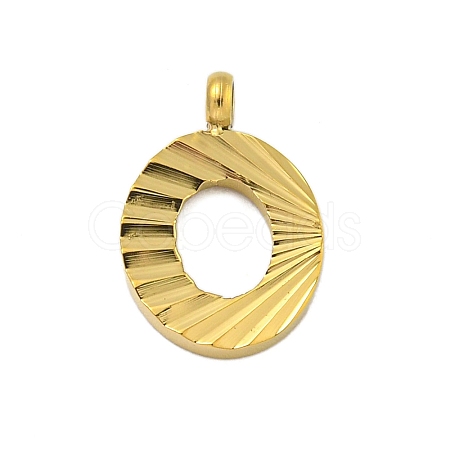 Ion Plating(IP) 304 Stainless Steel Charms STAS-G345-01G-O-1