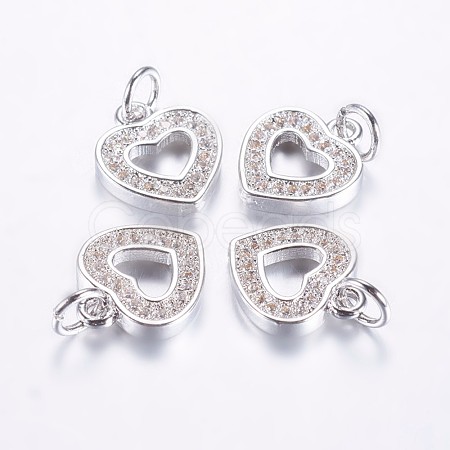 Long-Lasting Plated Brass Micro Pave Cubic Zirconia Charms ZIRC-F069-50P-1