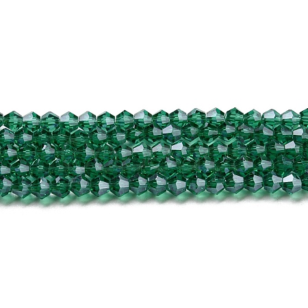 Transparent Electroplate Glass Beads Strands EGLA-A039-T4mm-A10-1