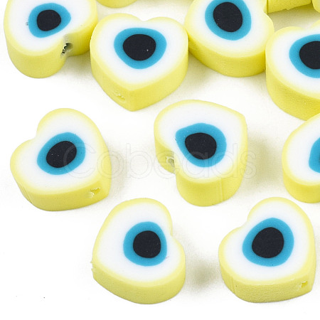 Handmade Polymer Clay Beads CLAY-T019-08C-1