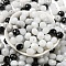 Glass Beads, Faceted, Rondelle, Black, 10x8mm, Hole: 1mm, about 67pcs/60g