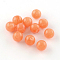 Round Imitation Gemstone Acrylic Beads, Light Salmon, 8mm, Hole: 2mm, about 1700pcs/500g