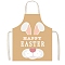 Easter Theme Polyester Sleeveless Apron, with Double Shoulder Belt, Sandy Brown, 560x450mm