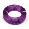 Round Aluminum Wire, Bendable Metal Craft Wire, for DIY Jewelry Craft Making, Dark Violet, 3 Gauge, 6.0mm, 7m/500g(22.9 Feet/500g)