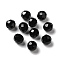 Glass K9 Glass, Imitation Austrian Crystal Beads, Faceted, Round, Black, 8mm, Hole: 1.5mm