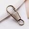 Alloy Keychain Clasps, Antique Bronze, 25mm