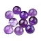 Natural Amethyst Cabochons, Half Round, Grade A, 10x4~5mm