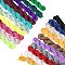 Nylon Thread, Mixed Color, 1~1.5mm, about 12~14m/bundle, 16bundles/set