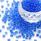 DIY Nail Art Decoration Mini Glass Beads, Tiny Caviar Nail Beads, AB Color Plated, Round, No Hole, Dodger Blue, 3.5mm, about 450g/bag