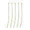 Brass Ball Head pins, Golden, 70x0.6mm, 22 Gauge, Head: 1. 5mm