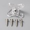 Butterfly Corner Brace, Removable L Bracket Corner Brace, L Shape Support Connector Bracket, with 4Pcs Zinc Alloy Screws, for Wooden Cabinet, Furniture Fasteners, Clear, 21x35.5x24mm, Hole: 3.8mm