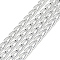 Unwelded Aluminum Curb Chains, Gainsboro, 8x4.5x1.4mm