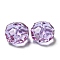 Transparent K9 Glass Beads, Faceted, Rondelle, Violet, 8x5mm, Hole: 1.2mm