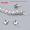Brass Rhinestone Strass Chains CHC-T002-SS16-01C-3