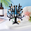 Opaque Acrylic Earring Display Tree Stands ODIS-WH0025-117-5