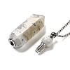 Natural Mexican Agate Pendant Perfume Bottle Necklaces G-C155-04P-3
