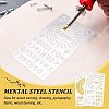 Fingerinspire 2Pcs 2 Style Custom 304 Stainless Steel Cutting Dies Stencils DIY-FG0001-92-5