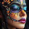 Plastic Makeup Painting Practice Board MRMJ-WH0101-004-7