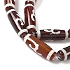 Rice Shape Tibetan Style dZi Beads Strands G-A269-A12-01-4
