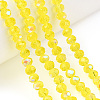 Electroplate Glass Beads Strands LS-EGLA-A034-T4mm-L28-4