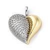 Brass Micro Pave Cubic Zirconia Pendants KK-S510-32GP-01-1
