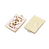 Rack Plating Alloy Enamel Pendants X1-ENAM-N056-392A-KCG-2