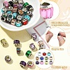 50Pcs Glass European Beads GPDL-YW0001-04-2