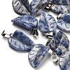 Natural Blue Spot Jasper Pendants G-B127-01P-01-1
