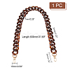 Leopard Print Pattern Acrylic Curb Chain Bag Handles FIND-WH0120-04A-2