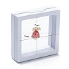 Square Transparent PE Thin Film Suspension Jewelry Display Box CON-D009-01B-05-4