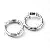 Eco-Friendly PVD Vacuum Plating & Long-Lasting Plated Brass Open Jump Rings X-KK-E663-8mm-P-2