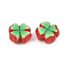 Printed Cinnabar Beads CARL-A001-01A-2