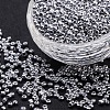 8/0 Electroplate Glass Seed Beads SEED-Q004-02-1