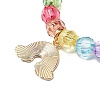 9Pcs 9 Style Acrylic Round Beaded Stretch Bracelets Set BJEW-JB08898-6