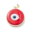 Handmade Evil Eye Lampwork Pendants LAMP-F031-03G-3