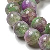 Dyed Natural White Jade Beads Strands G-F764-01F-4
