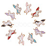 Alloy Enamel Pendants ENAM-CJ0001-41-6