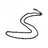 304 Stainless Steel Singapore Chain Necklace for Men Women NJEW-K245-013C-1