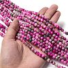 Natural Persian Jade Beads Strands G-G032-6mm-10-4