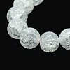 Synthetic Crackle Quartz Round Beads Strands G-L155-10mm-03-2