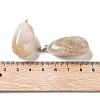 Natural Cherry Blossom Agate Pendants G-P525-01P-01-3