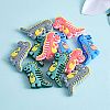 12Pcs 4 Colors Silicone Focal Beads JX755A-3