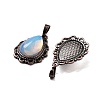 Synthetic Opalite Teardrop Pendants G-K363-01R-06-2