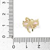 Brass Micro Pave Cubic Zirconia Charms KK-A300-01G-03-3