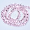 Electroplate Glass Beads Strands EGLA-A034-T4mm-B12-2