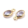 Eco-Friendly Brass with Glass Pendants KK-K268-01X-3
