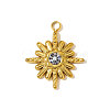 304 Stainless Steel Rhinestone Pendants STAS-OY009-95G-3